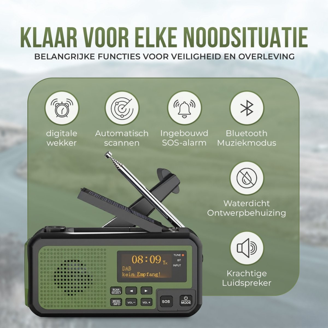 Noodradio Compleet uitgebreide functies