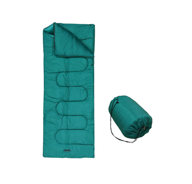 Outdoor - Slaapzak - incl Draagzak met Handvat - Extra Lange Rits-puller - vanaf 15 Graden - 190x72cm - Groen