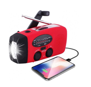 Opwindbare noodradio (incl. solar) opwindbaar